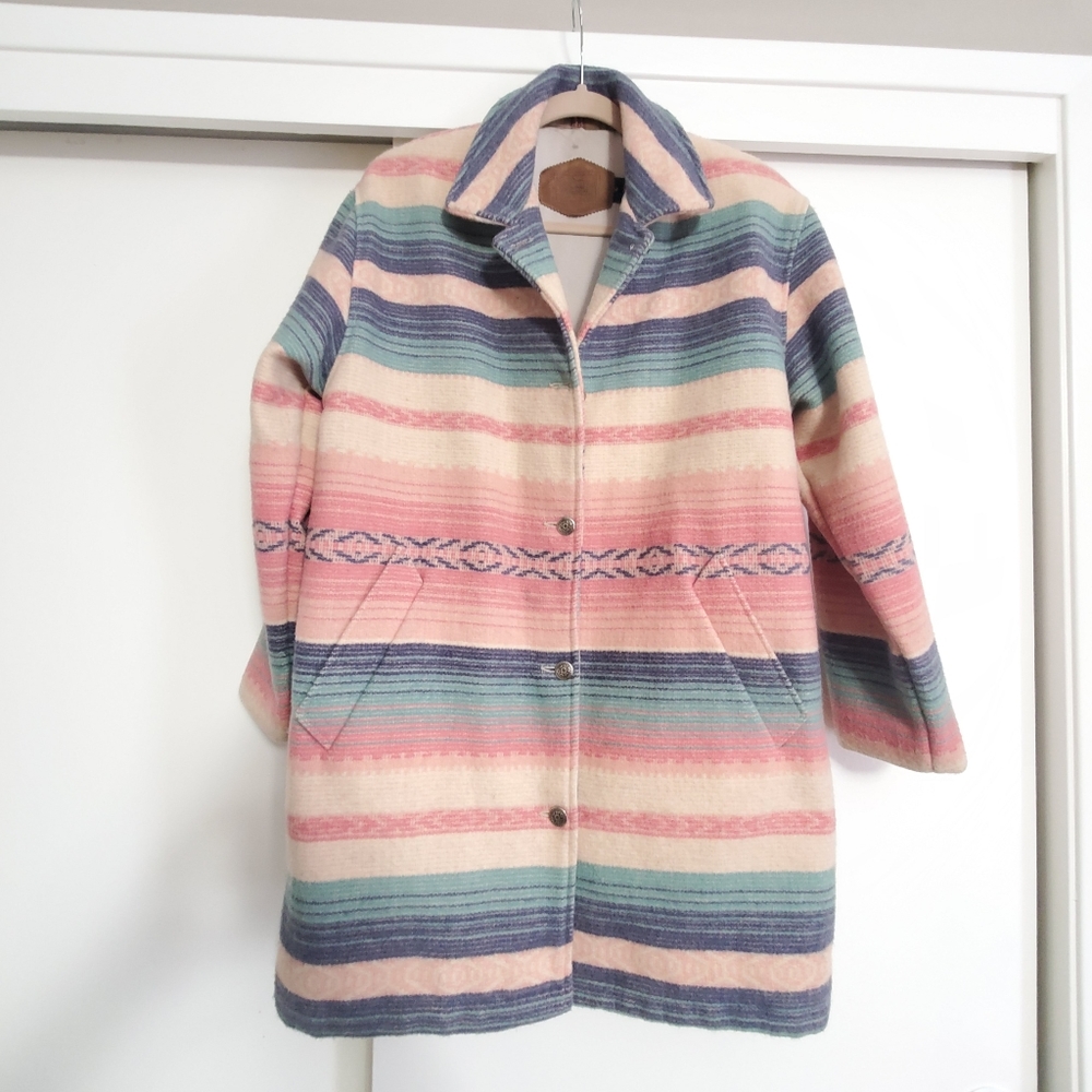 Vintage woolrich pastel coat